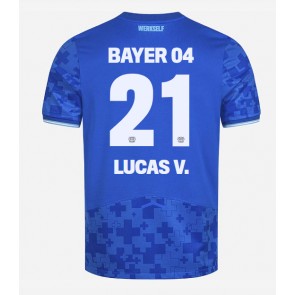 Billiga Bayer Leverkusen Lucas Vazquez #21 Tredjeställ 2025-26 Kortärmad